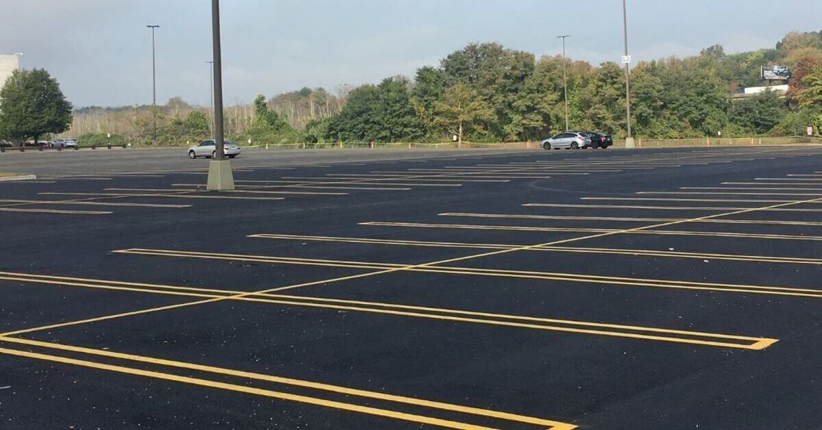 asphalt paving parking lot