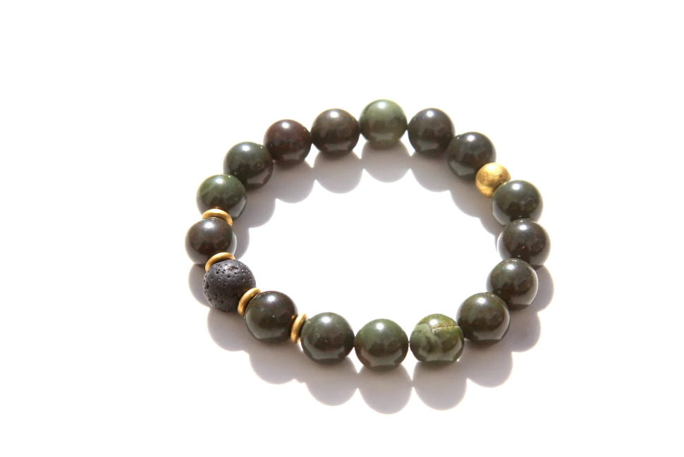 green jasper bracelet