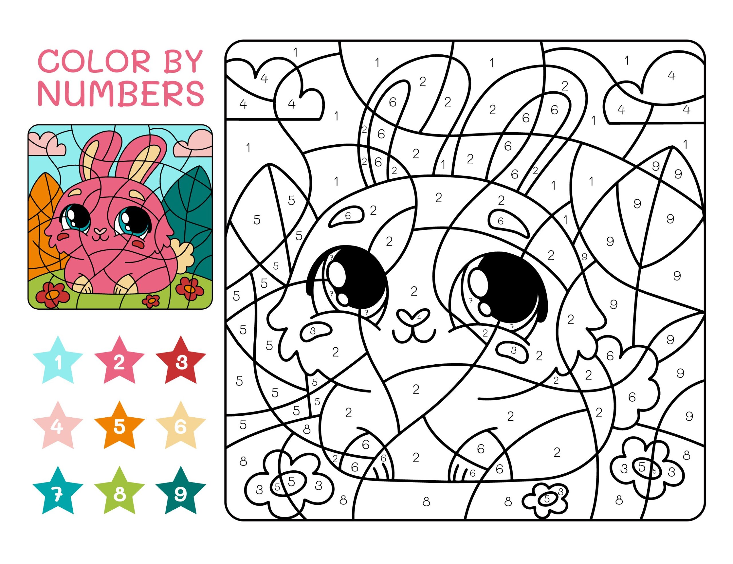 Fantasy paint by numbers